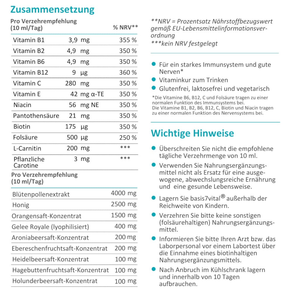 basis7 vital 100 ml Lösung zum Einnehmen