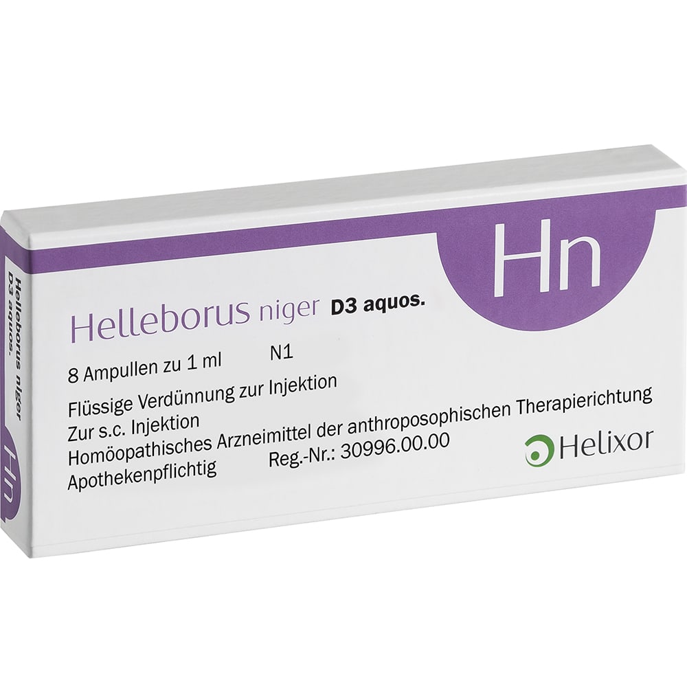 HELLEBORUS NIGER D 3 aquos.Ampullen 8 St Ampullen