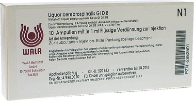 Liquor Cerebrospinalis GL D 8 Ampullen 10X1 ml Ampullen