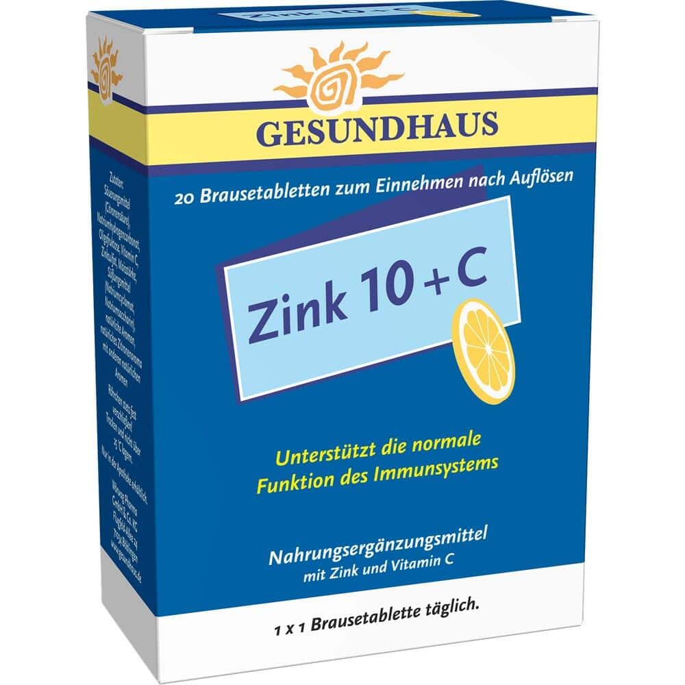 ZINK 10+C Brausetabletten 20 St Brausetabletten