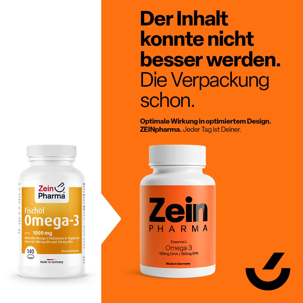 Zein Pharma Omega-3 Seefisch-Öl 1000mg  140 St Kapseln