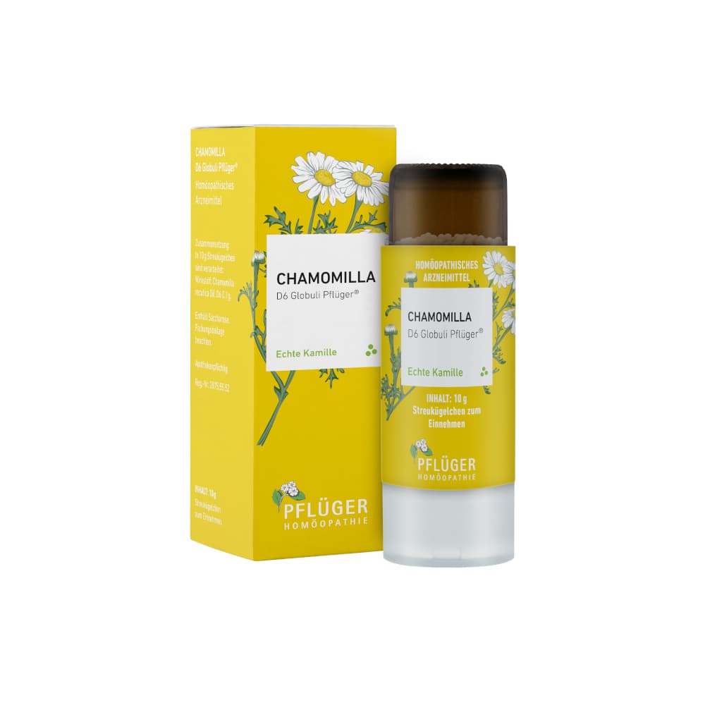 Chamomilla D6 Globuli Pflüger Dosierspender 10 g Globuli