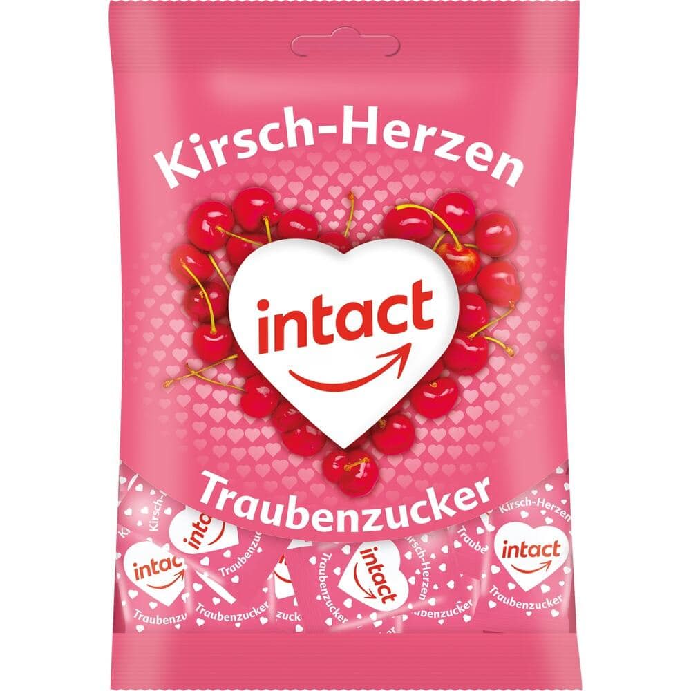 intact Herzen Traubenzucker 75 g Bonbons