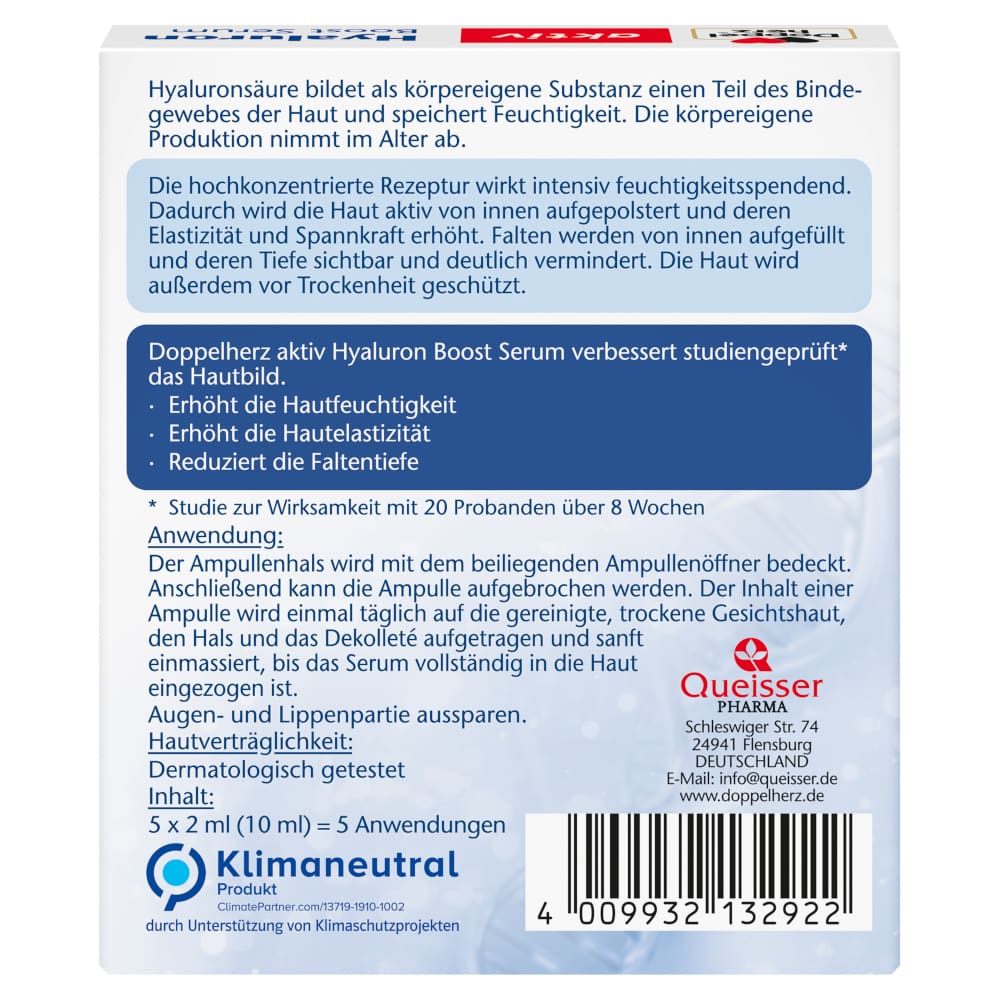Doppelherz aktiv Hyaluron Boost Serum 5 St Ampullen