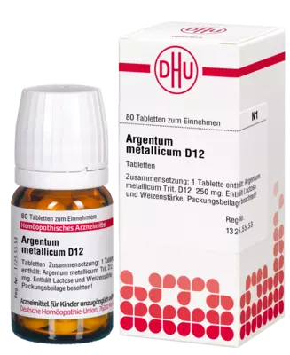 ARGENTUM METALLICUM D 12 Tabletten 80 St Tabletten