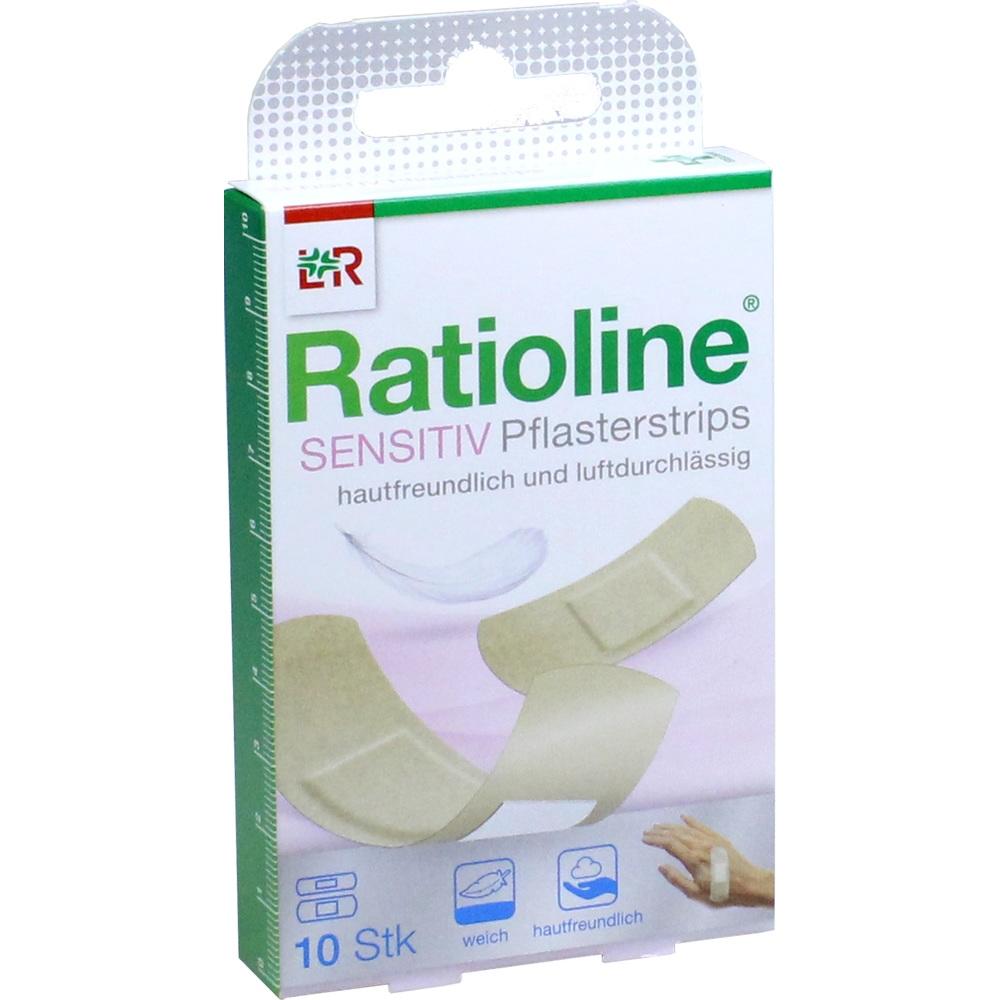RATIOLINE sensitive Pflasterstrips in 2 Größen 10 St Pflaster
