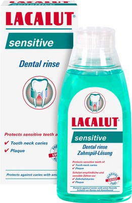 LACALUT sensitive Zahnspül-Lösung 300 ml Mundwasser