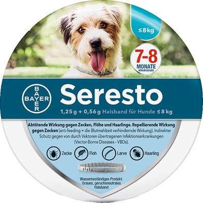 Seresto Halsband für kleine Hunde bis 8 kg 1 St Halsband