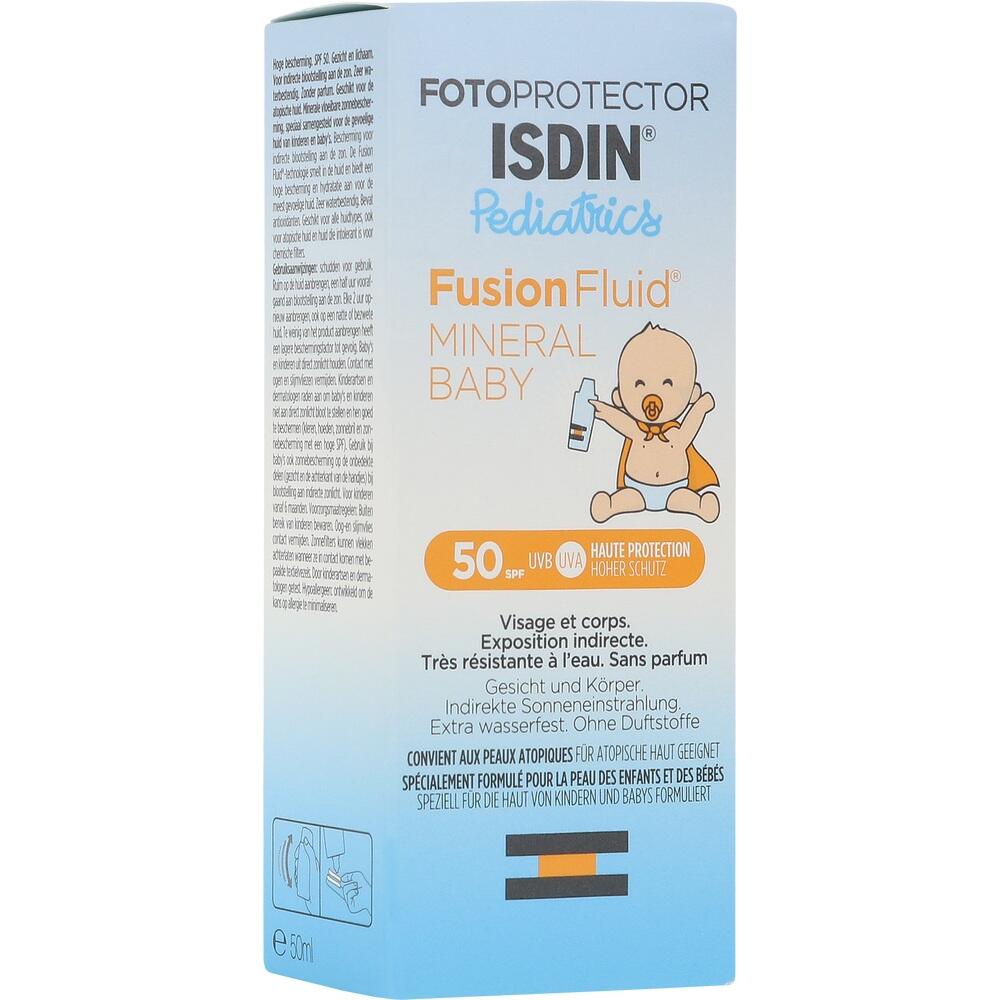 ISDIN Fotoprotector Pediatrics Fusion Fluid MINERAL BABY LSF 50 50 ml Emulsion