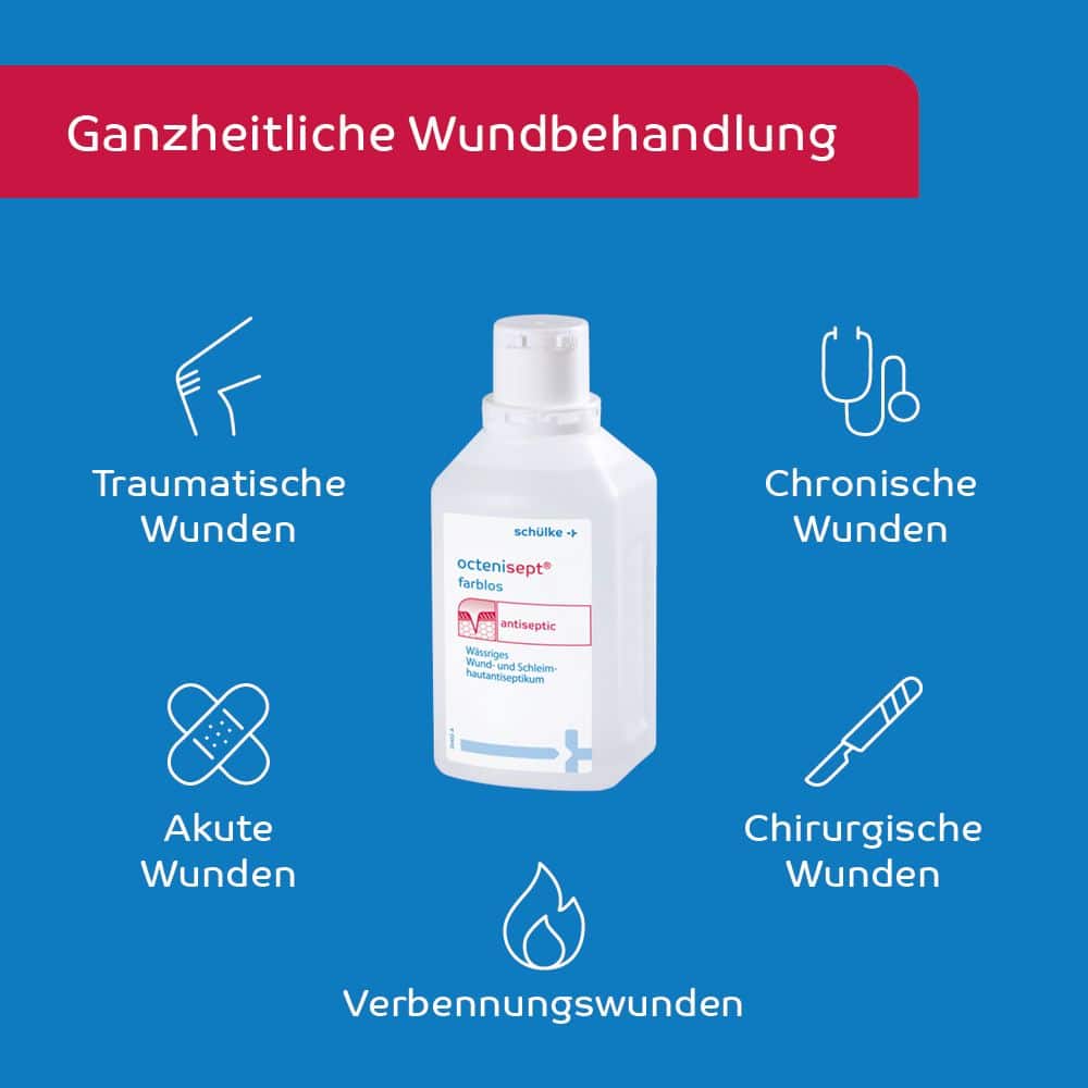 octenisept antiseptic Wund- und Schleimhautantiseptikum farblos 500 ml Lösung