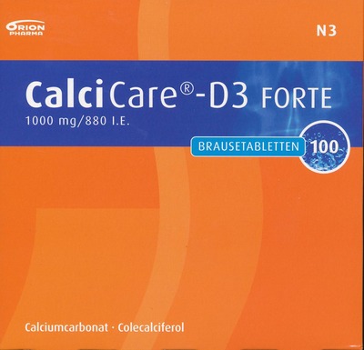 CalciCare-D3 FORTE 1000mg/880 I.E. 100 St Brausetabletten