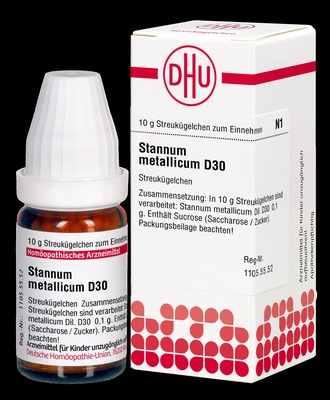 STANNUM METALLICUM D 30 Globuli 10 g Globuli