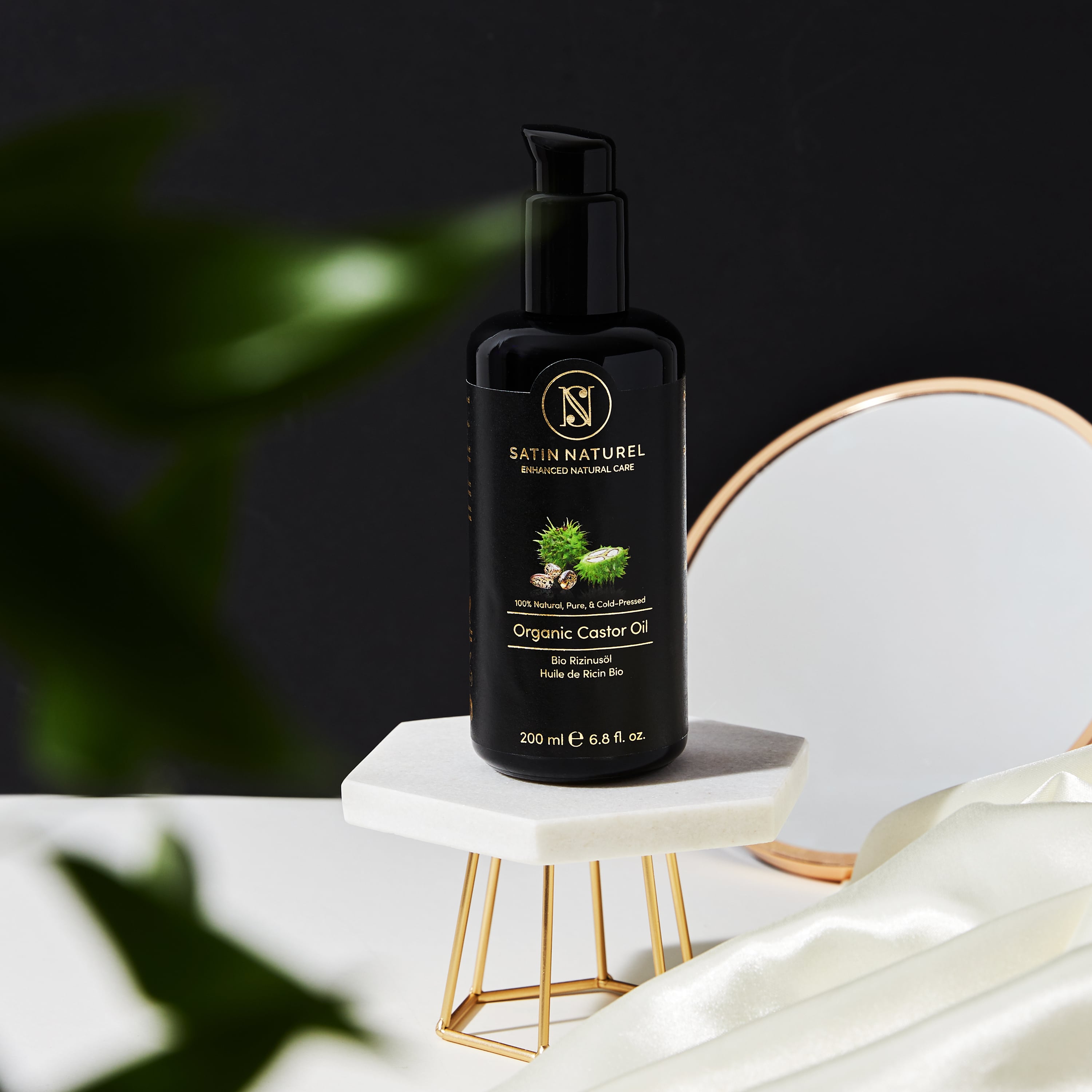 SATIN NATUREL Bio Rizinusöl 200 ml Öl
