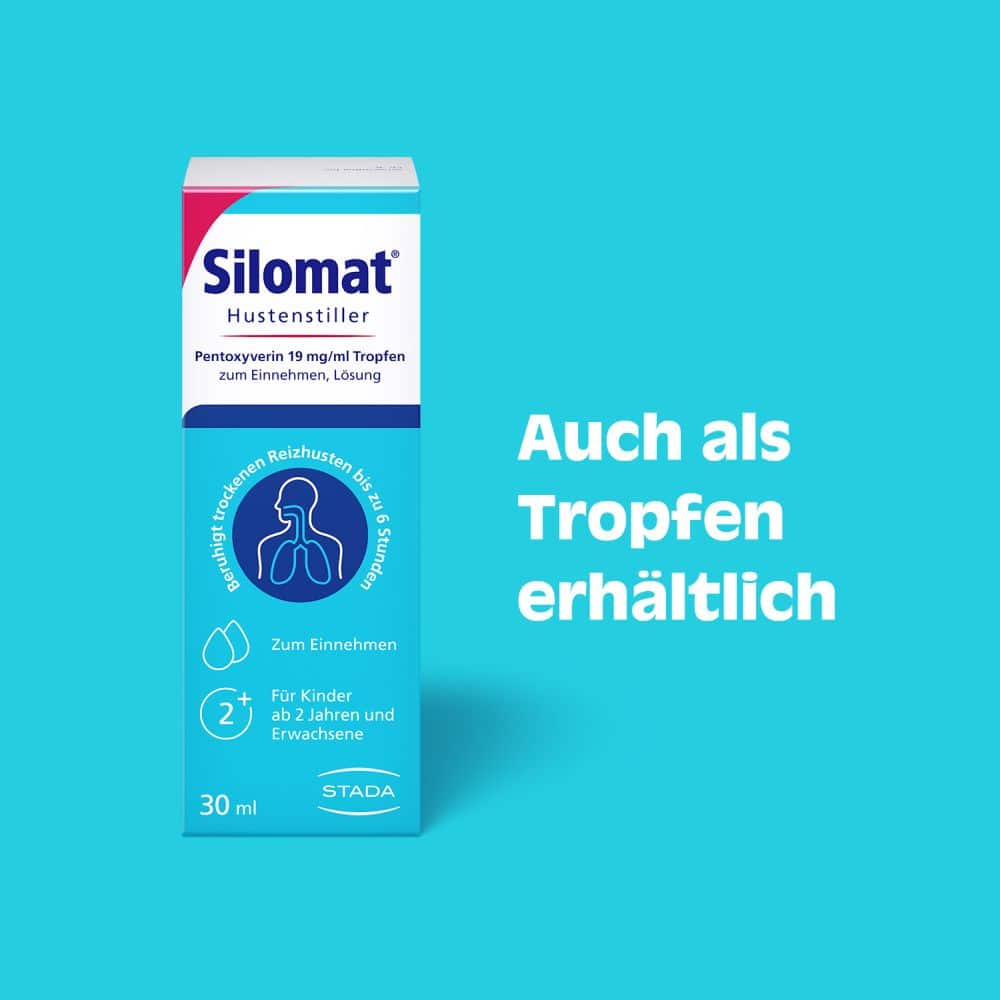 Silomat gegen Reizhusten Pentoxyverin Saft 100 ml Lösung zum Einnehmen