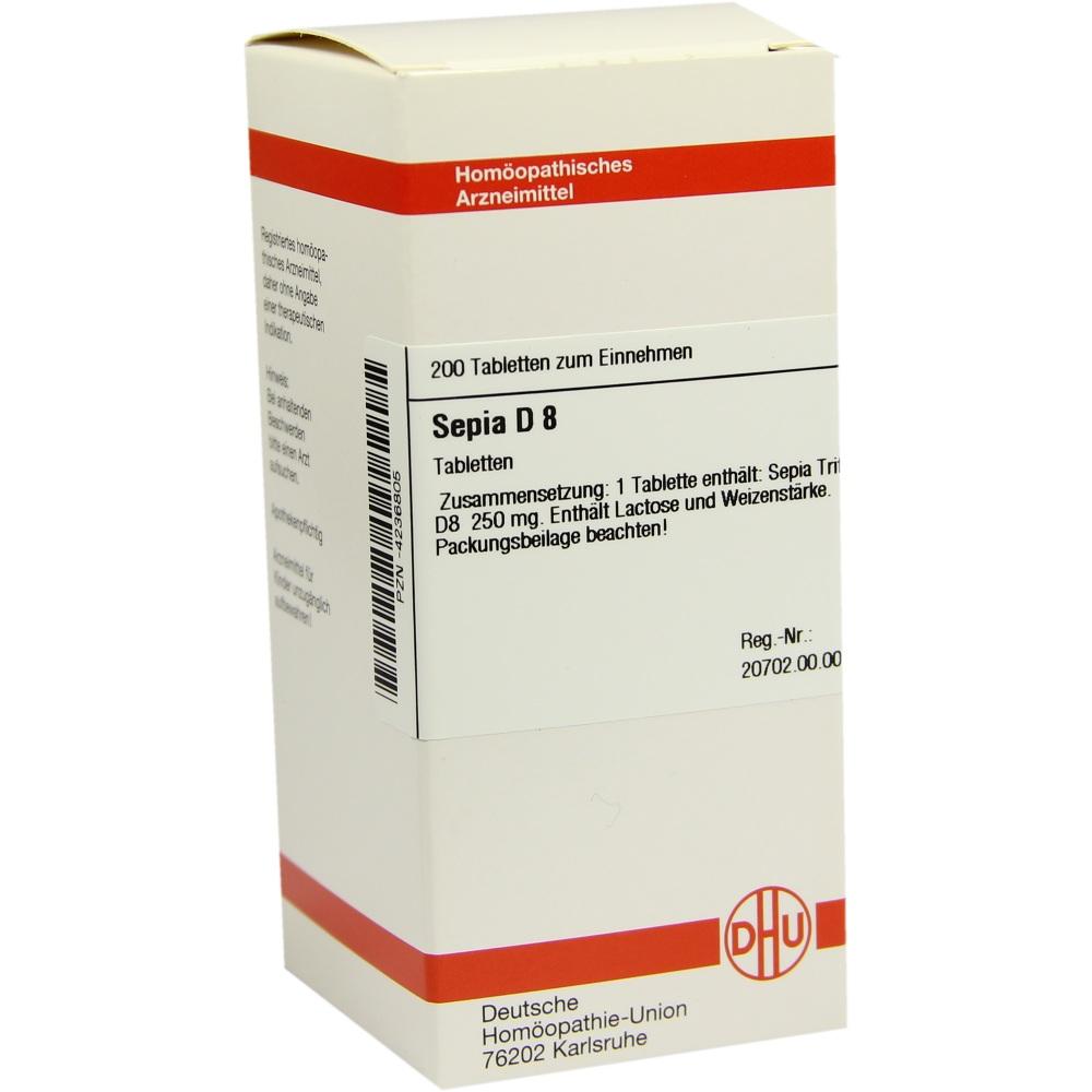 SEPIA D 8 Tabletten 200 St Tabletten