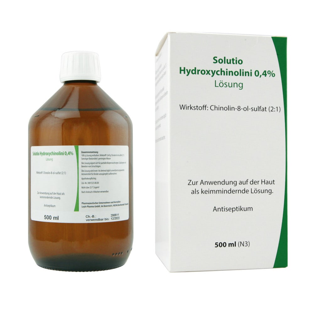 SOLUTIO HYDROXYCHIN. 0,4% 500 ml Lösung