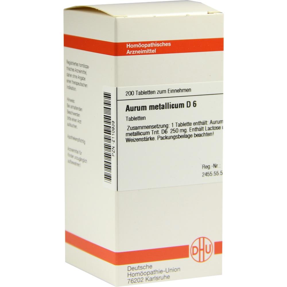 AURUM METALLICUM D 6 Tabletten 200 St Tabletten