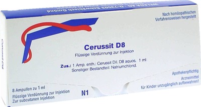 WELEDA CERUSSIT D 8 Ampullen 8X1 ml Ampullen