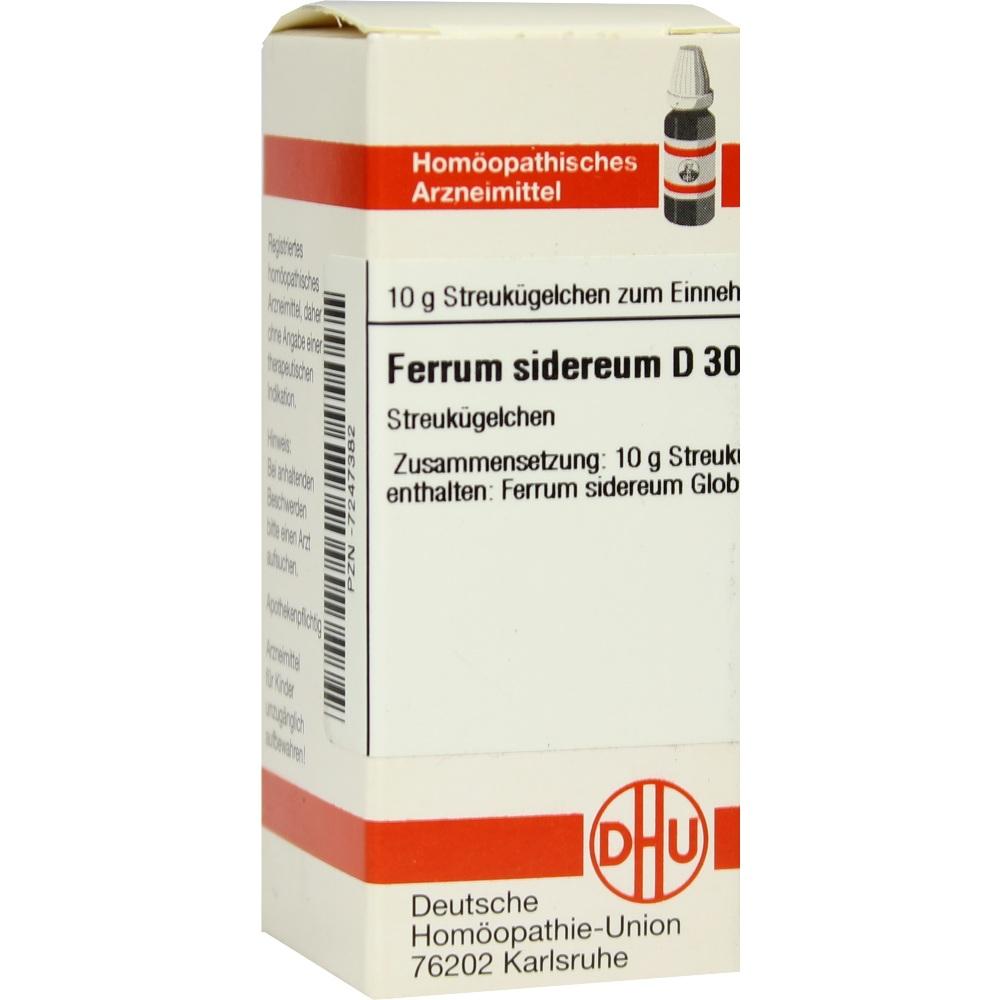 FERRUM SIDEREUM D 30 Globuli 10 g Globuli