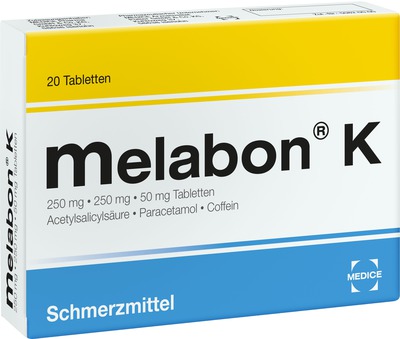 Melabon K bei Kopfschmerzen und Zahnschmerzen 20 St Tabletten