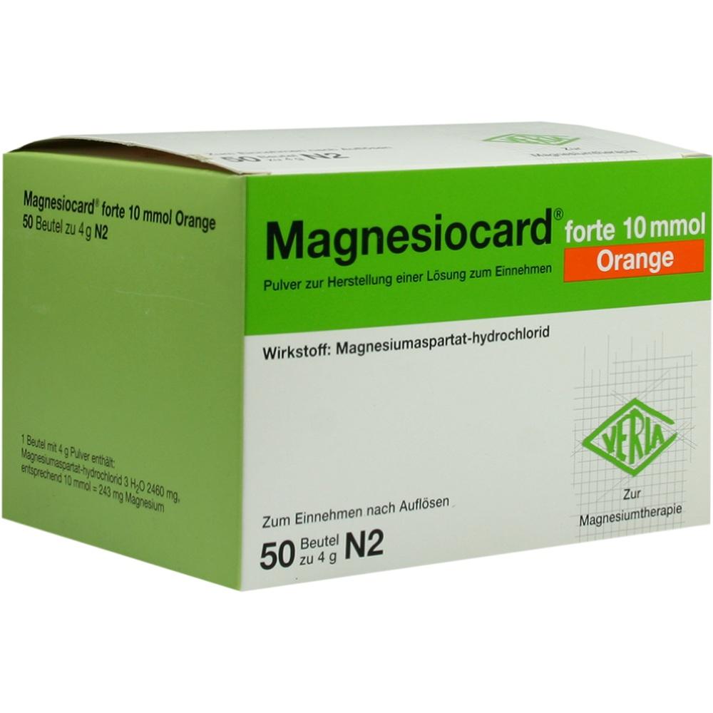 MAGNESIOCARD forte 10 mmol Orange  50 St Pulver zur Herstellung einer Lösung zum Einnehmen