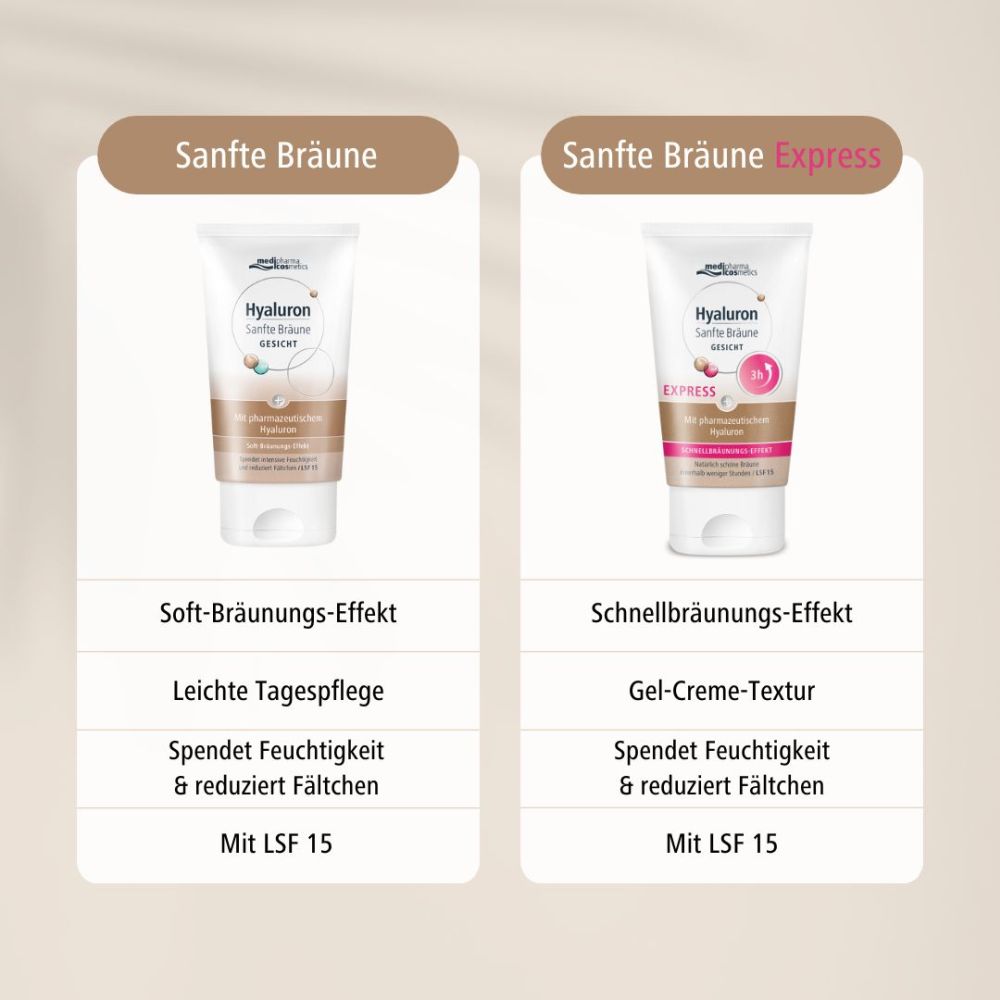 Hyaluron Sanfte Bräune GESICHT 50 ml Creme