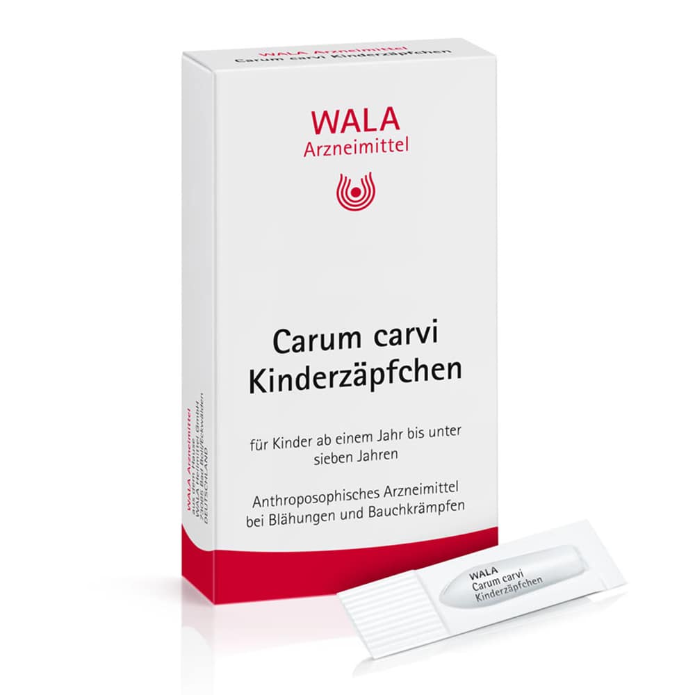 WALA Carum carvi Kinderzäpfchen 10X1 g Kinder-Suppositorien