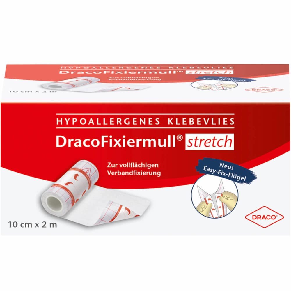 DRACOFIXIERMULL stretch 10 cmx2 m 1 St Pflaster