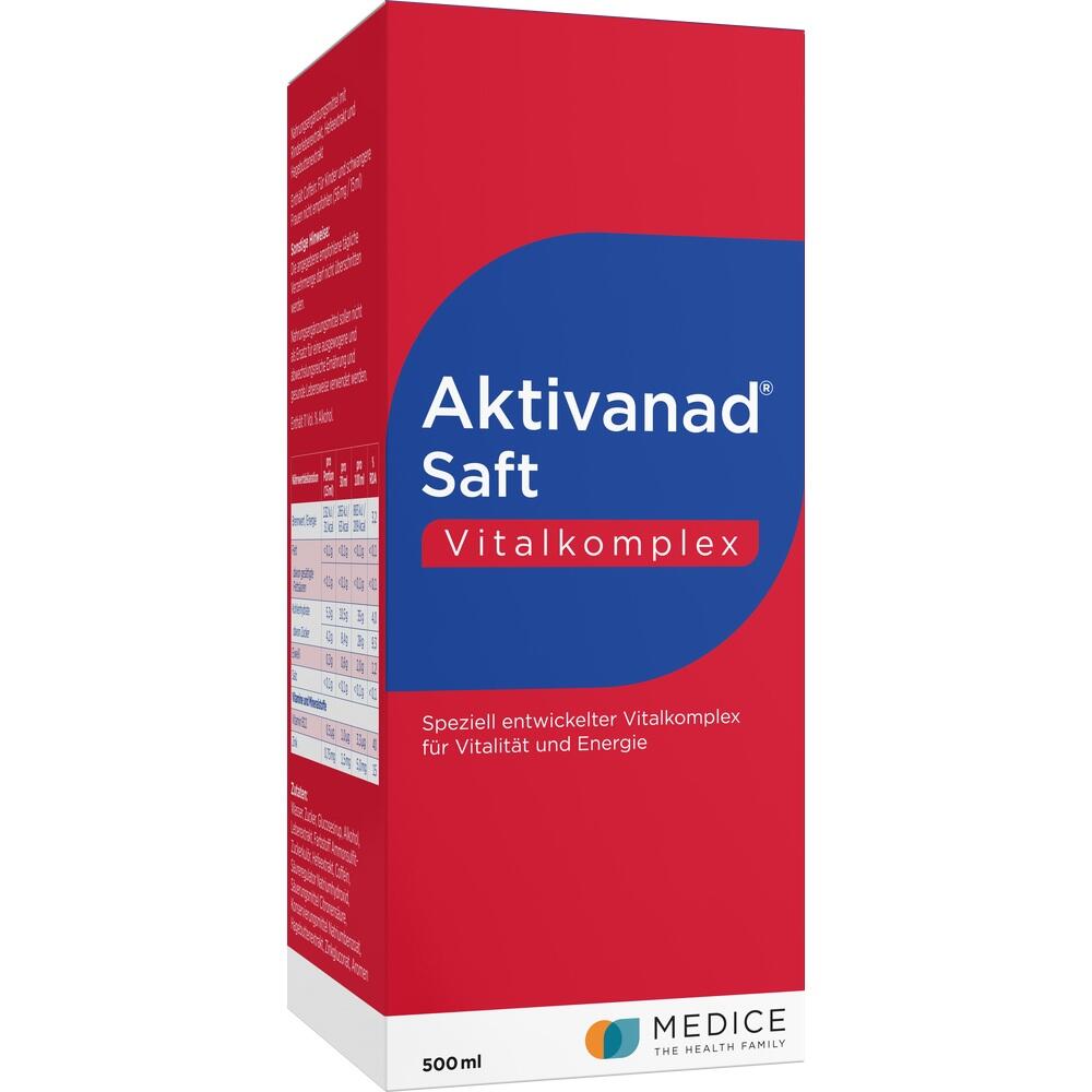 Aktivanad Saft 500ml bei Erschöpfung wegen Vitamin-B Mangel 500 ml Saft