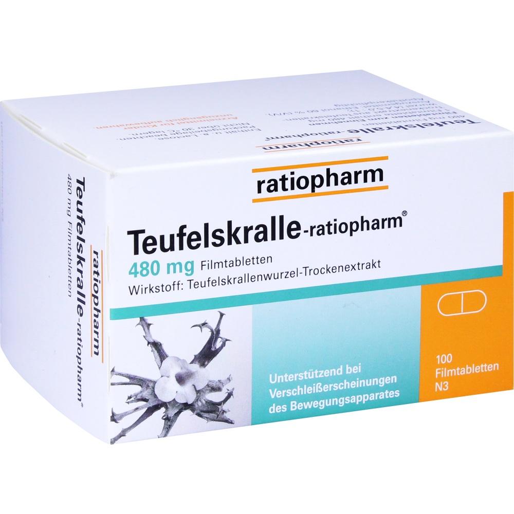 Teufelskralle-ratiopharm  100 St Filmtabletten