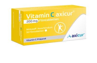 Vitamin C axicur 200 mg  100 St Filmtabletten