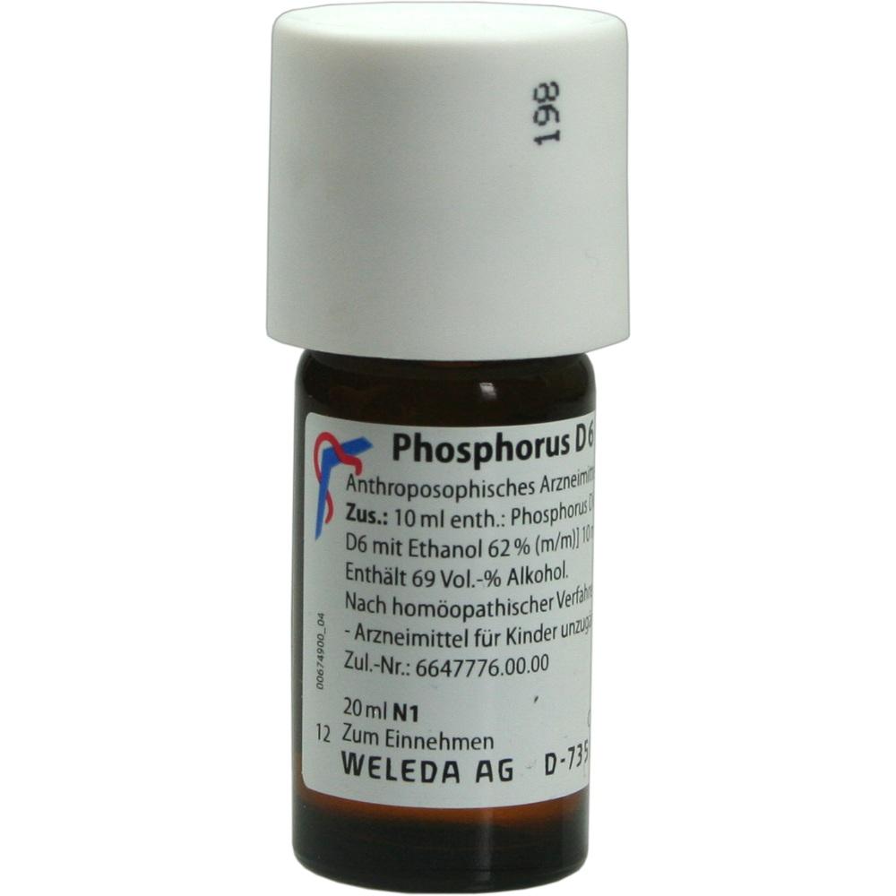 WELEDA PHOSPHORUS D 6 Dilution 20 ml Dilution