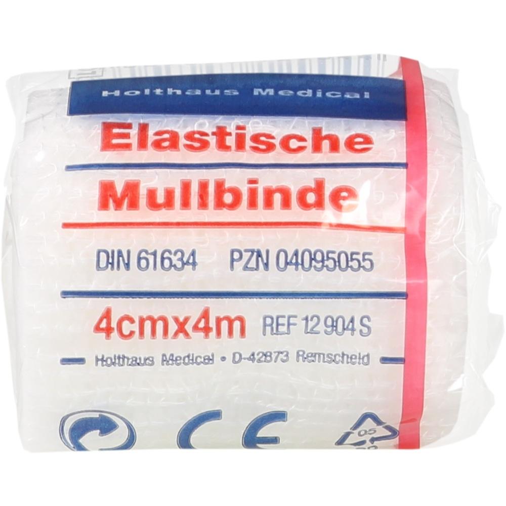 Mullbinde elastisch 4 cm x 4m 1 St Binden