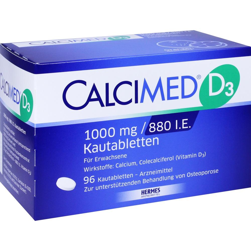 Calcimed D3 1000mg/880 I.E. 96 St Kautabletten