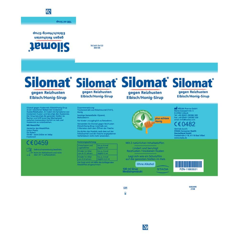 Silomat gegen Reizhusten Eibisch/Honig-Sirup 100 ml Sirup