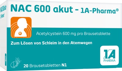 NAC 600 akut - 1A Pharma 20 St Brausetabletten