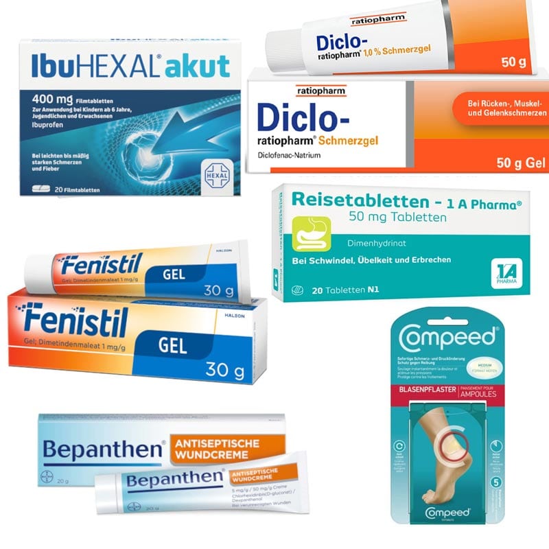Reiseapotheke Wandern 1 St Sparset