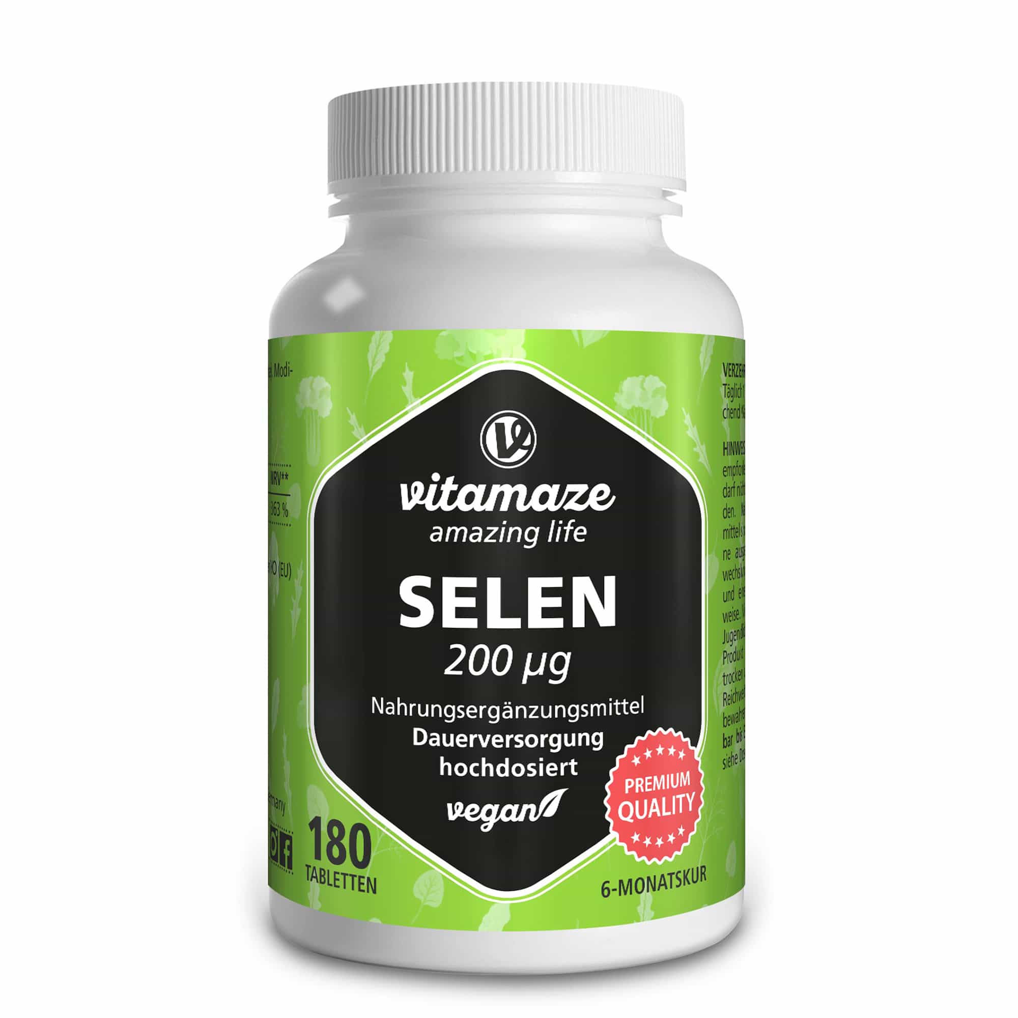 vitamaze SELEN 200 µg hochdosiert 180 St Tabletten