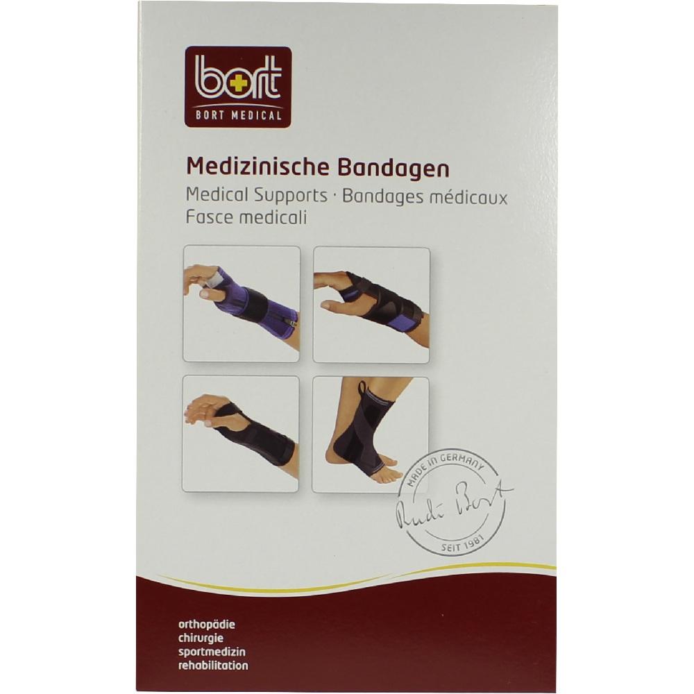 BORT Handgelenkstütze m.Alusch.lin.medium schw. 1 St Bandage