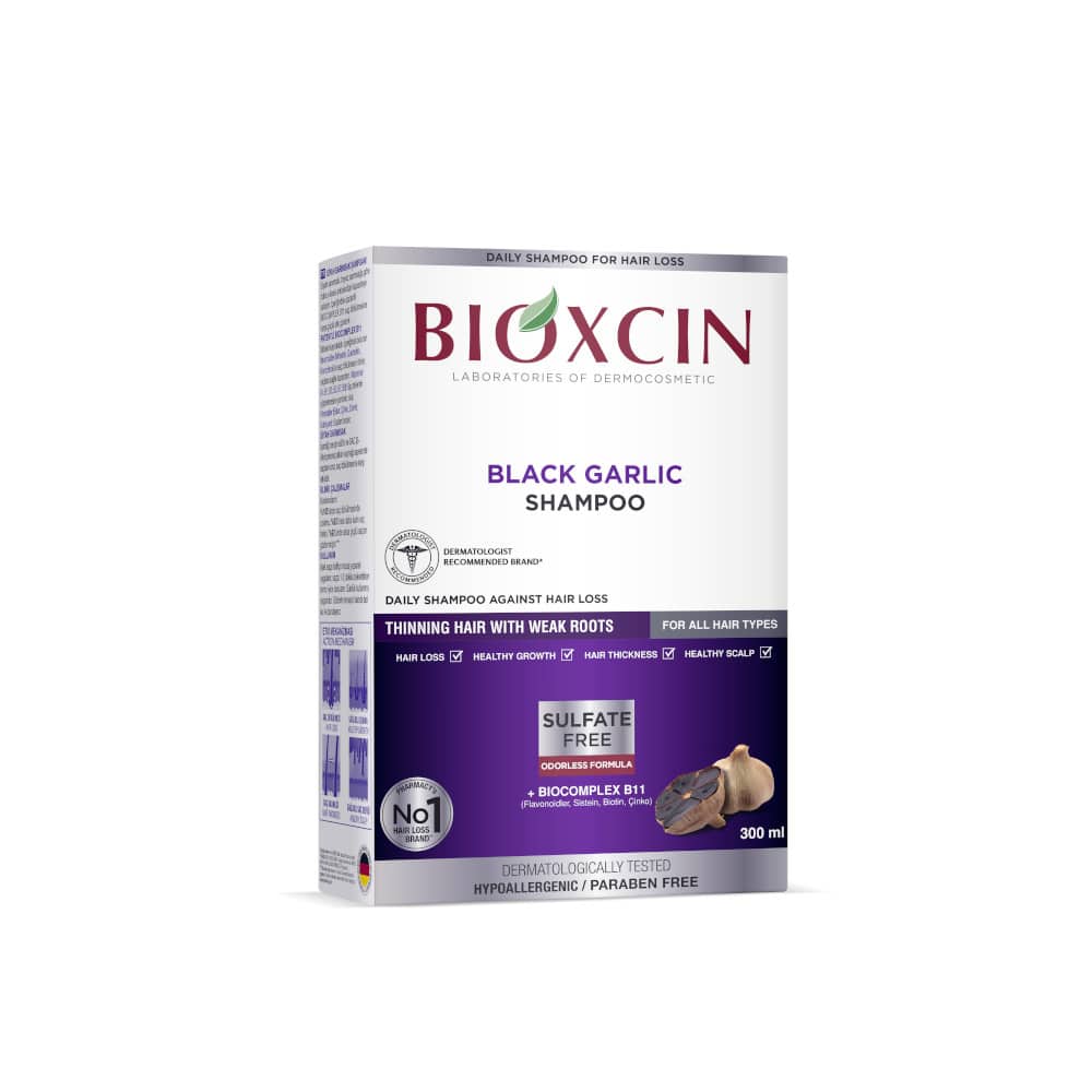 BIOXCIN Schwarzer Knoblauch Shampoo 300 ml Shampoo