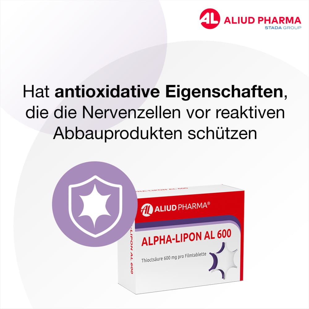 Alpha-Lipon AL 600 bei Missempfindungen bei diabetischer Nervenbeschädigung