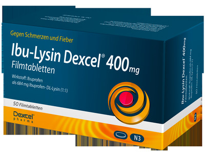 Ibu-Lysin Dexcel 400 mg 50 St Filmtabletten