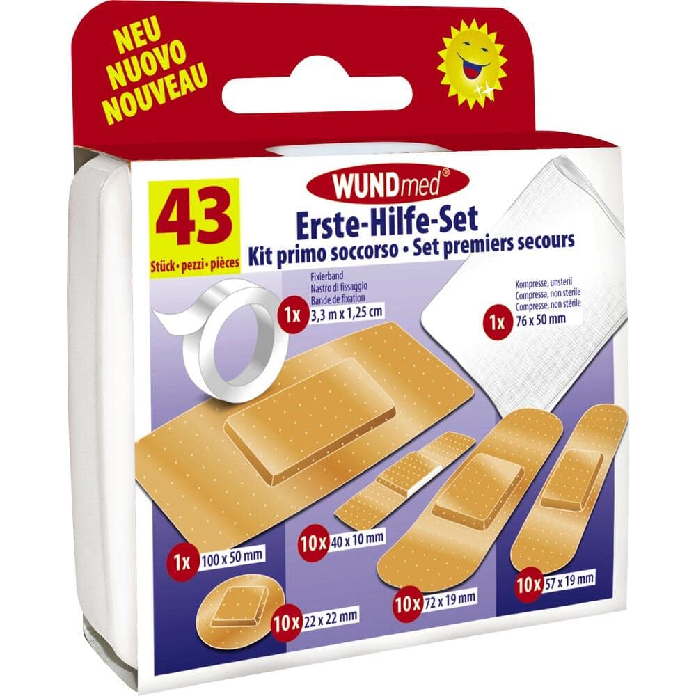 ERSTE HILFE KASTEN 43teilig 1 St Pflaster
