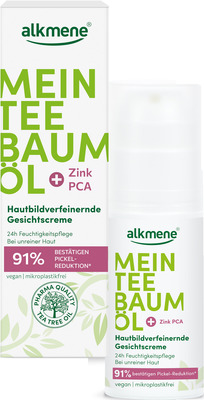 alkmene MEIN TEE BAUM ÖL Hautbildverfeinernde Gesichtscreme 50 ml Creme