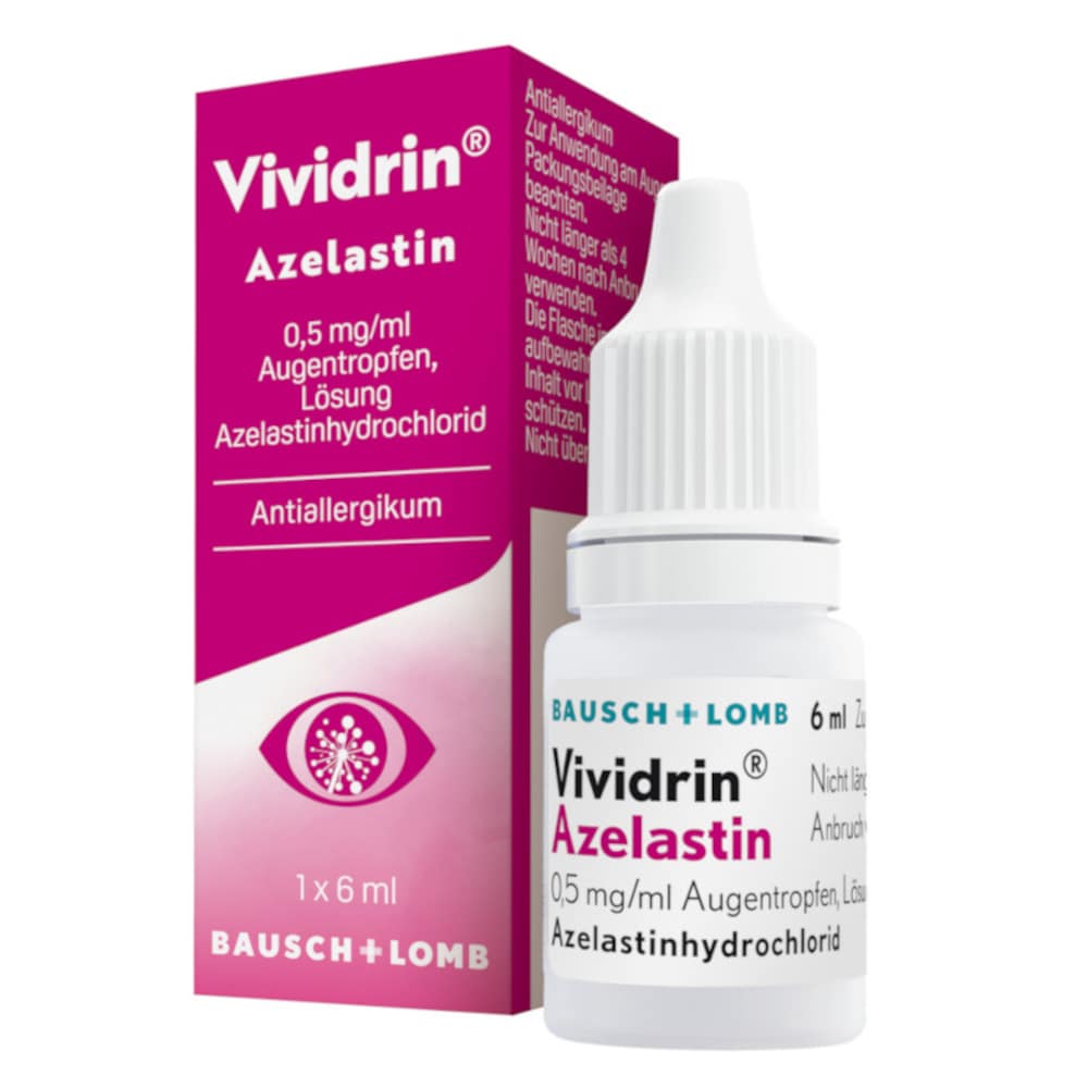 Vividrin Azelastin Augentropfen  6 ml Augentropfen