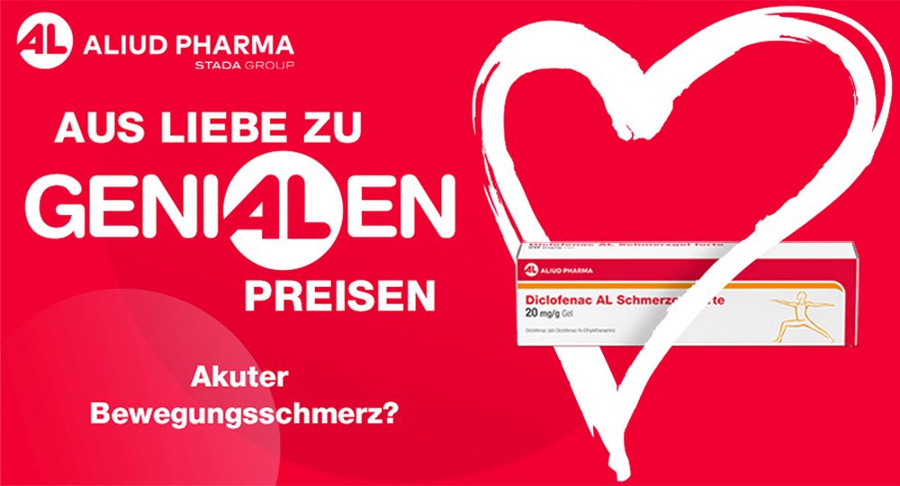 Diclofenac AL Schmerzgel forte 20 mg / g bei akutem Bewegungsschmerz nach stumpfem Trauma