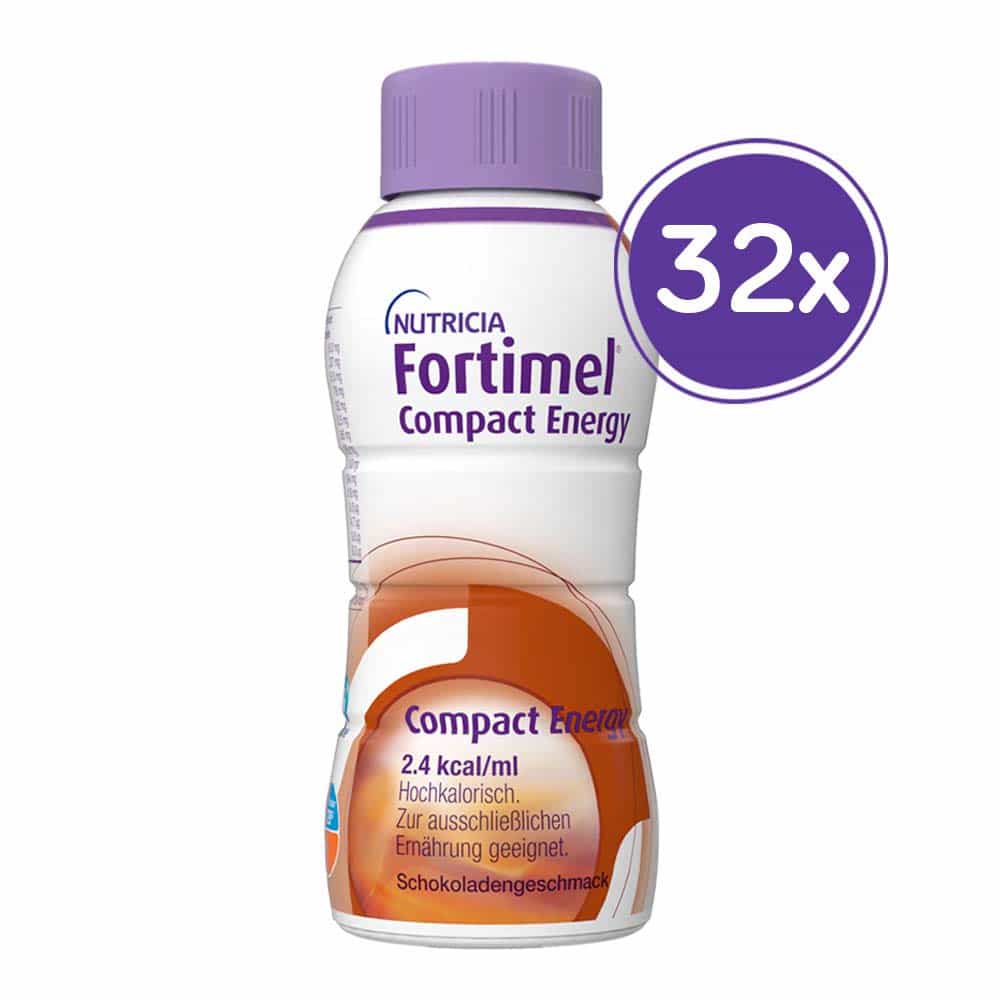 Fortimel Compact Energy  Trinknahrung Schokolade 8X4X300 ml Flüssigkeit