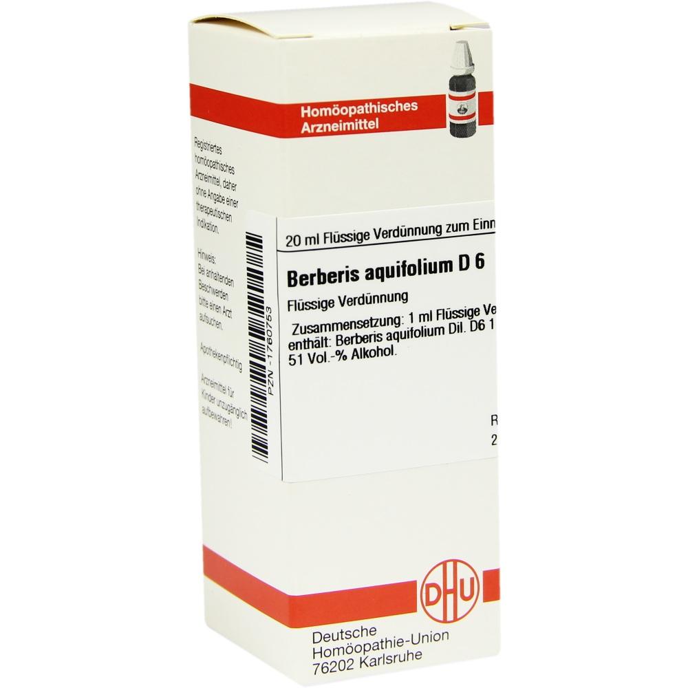 BERBERIS AQUIFOLIUM D 6 Dilution 20 ml Dilution