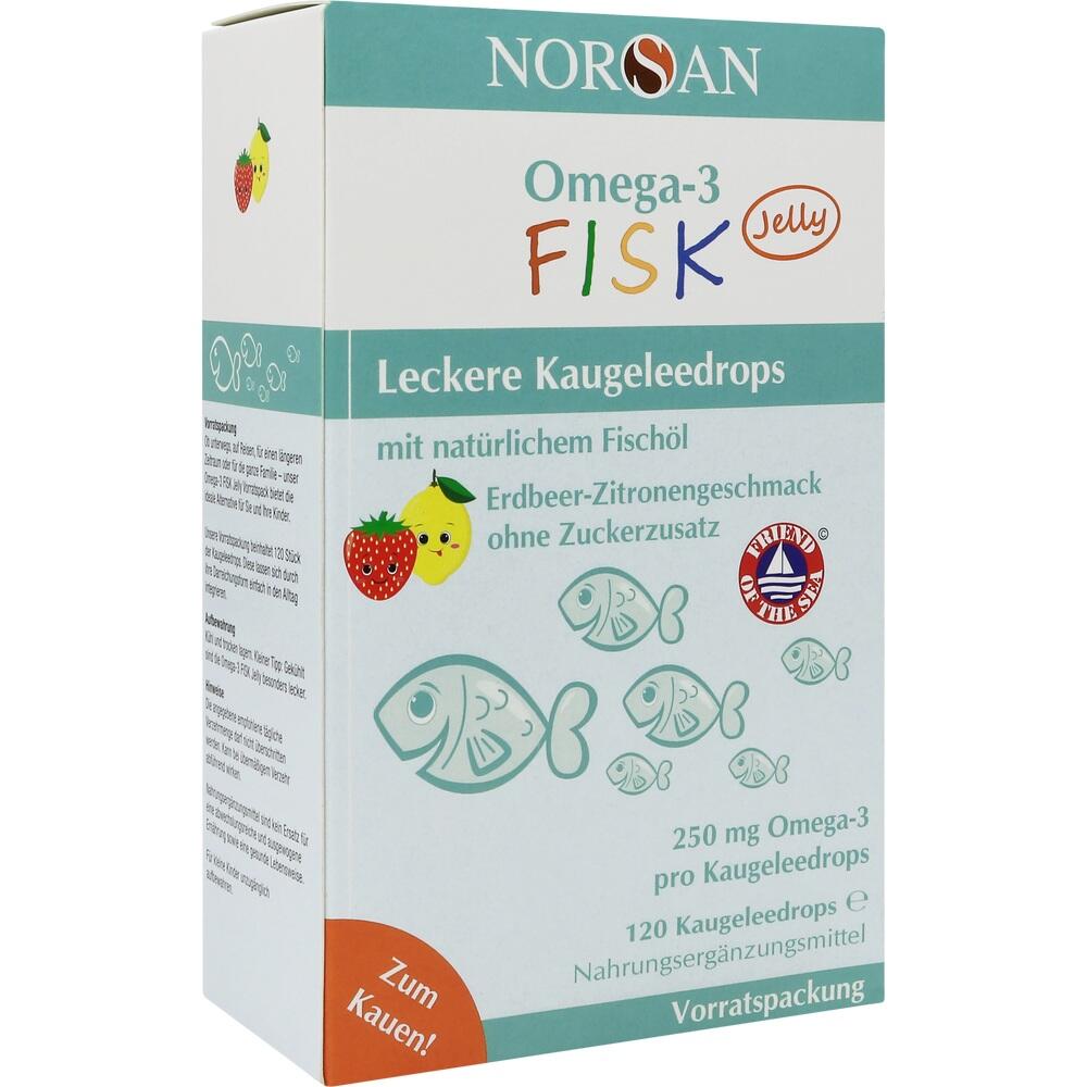 NORSAN OMEGA-3 FISK Jelly 120 St Dragees