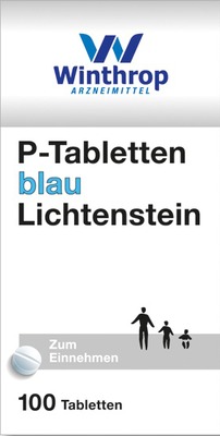 P TABLETTEN blau 8 mm Teilk. 100 St Tabletten
